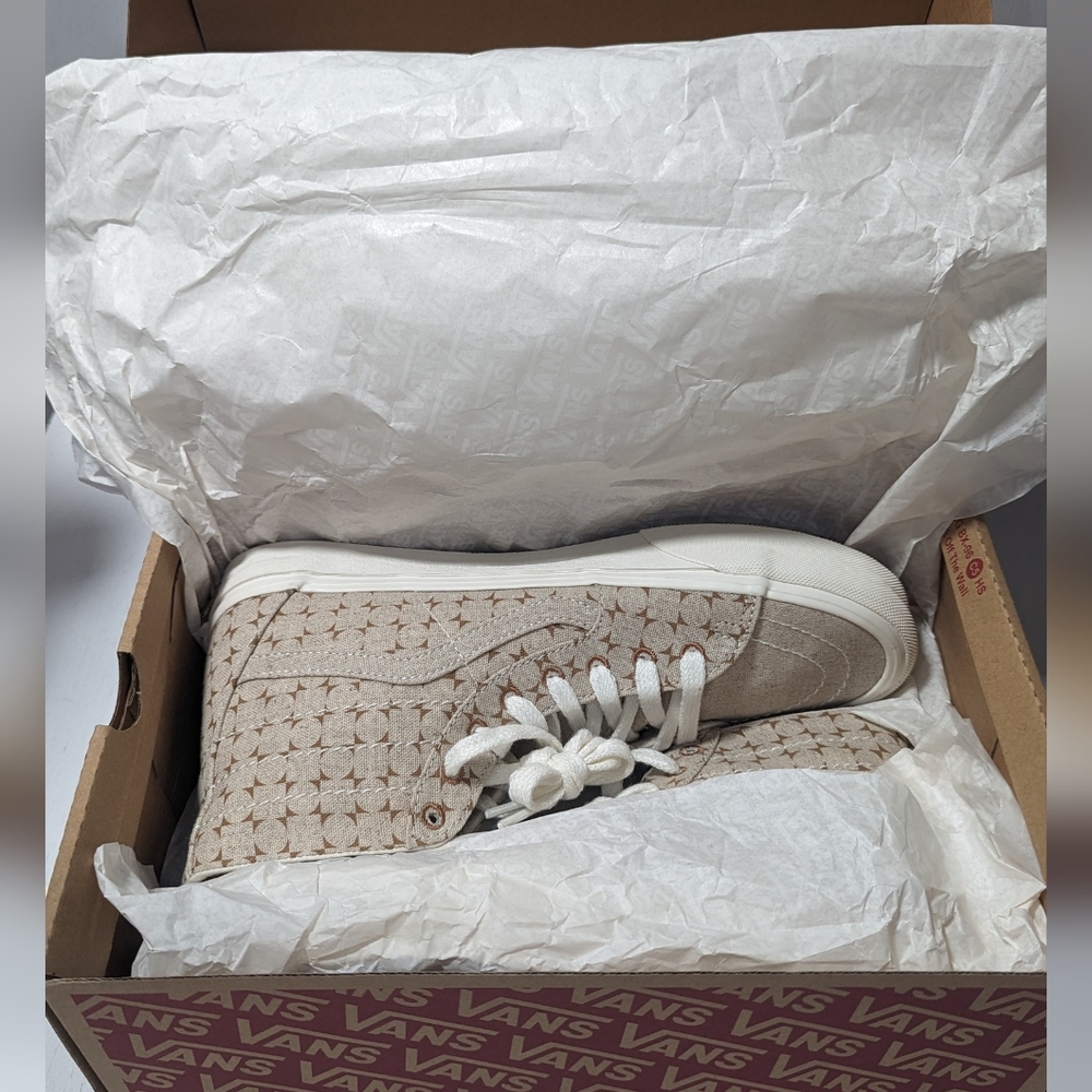 Vans SK8-HI Tapered  Eco Theory Checkerboard Brown Unisex - Picture 17 of 17